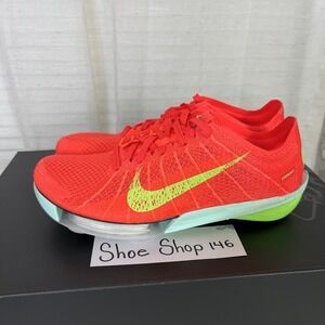 Nike Air Zoom Victory 2 Bright Crimson Orange Spikes Men Size 9.5